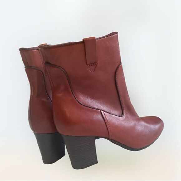 Clarks Women's Stroll Vine Ankle Boots Rust 10 - Picture 5 of 8
